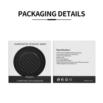 3Dknight Proširivi magnetski držač za telefon, aluminijska legura, 360° rotacija, MagSafe priključak, univerzalni dizajn