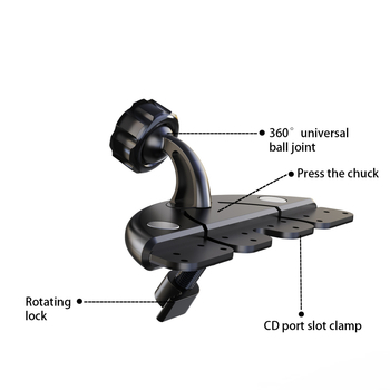 Držač za telefon u CD slotu automobila, univerzalni plastični gravitacijski držač za navigaciju