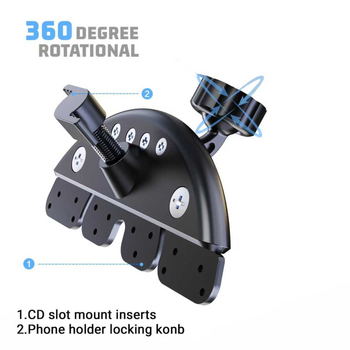 Držač za telefon u CD slotu automobila, univerzalni plastični gravitacijski držač za navigaciju