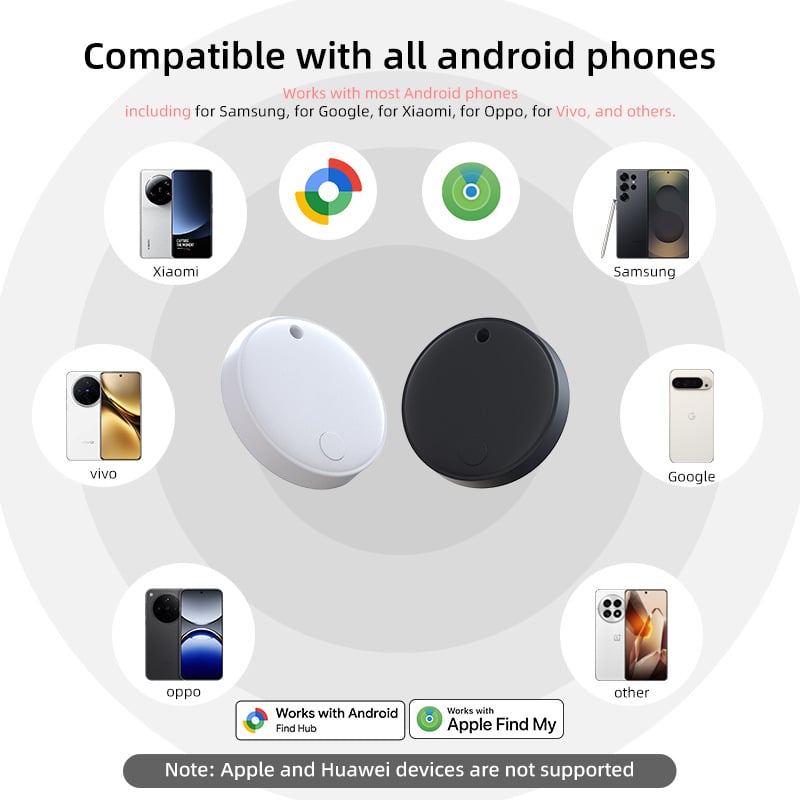 Globalni GPS tracker protiv gubitka, Dualni sustav, model F08, težina 7 g, baterija 230 mAh, domet 10 m, kompatibilan s Android iOS