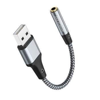 Juyi wire vanjska USB zvučna kartica s 3,5 mm izlazom za slušalice za stolna i prijenosna računala
