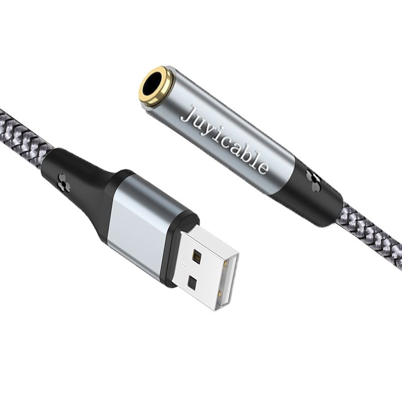 Juyi wire vanjska USB zvučna kartica s 3,5 mm izlazom za slušalice za stolna i prijenosna računala