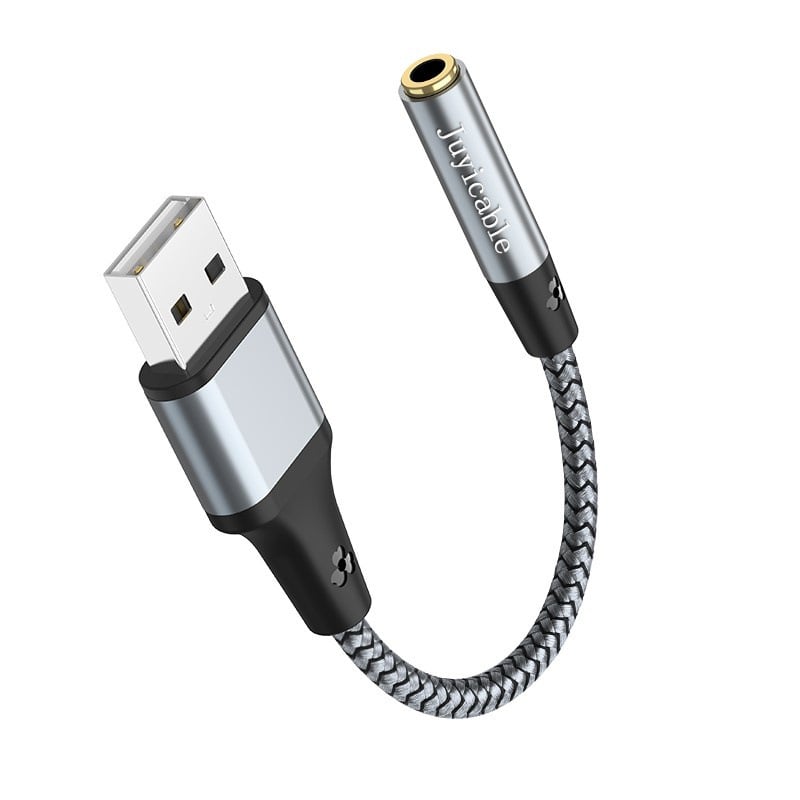 Juyi wire vanjska USB zvučna kartica s 3,5 mm izlazom za slušalice za stolna i prijenosna računala