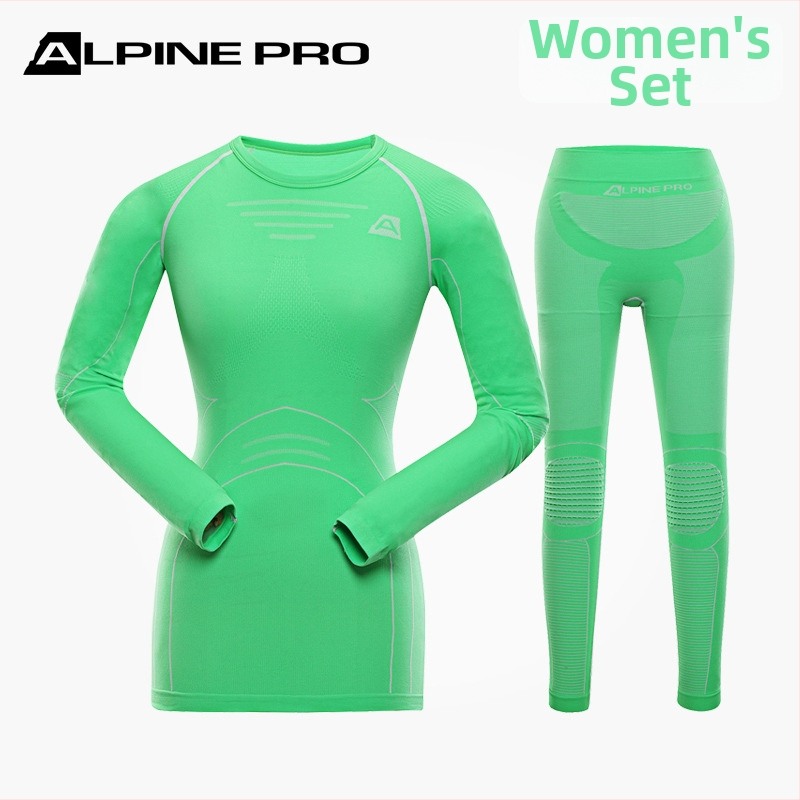 Alpini unisex set termo donje rublje za skijanje na otvorenom, brzo sušenje, kompresijski kroj