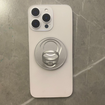 Rotirajući držač prstena za telefon MagSafe, metalni, za automobil i stolno ogledalo za šminku