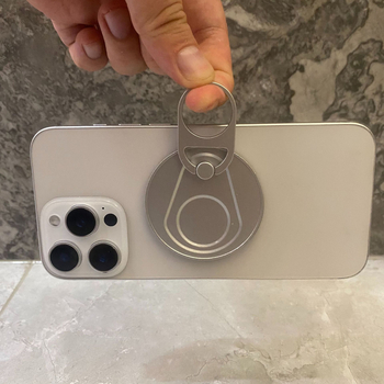 Rotirajući držač prstena za telefon MagSafe, metalni, za automobil i stolno ogledalo za šminku