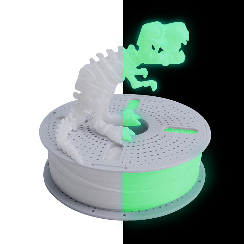 PLA filament koji svijetli u mraku za 3D ispis, ovalni presjek