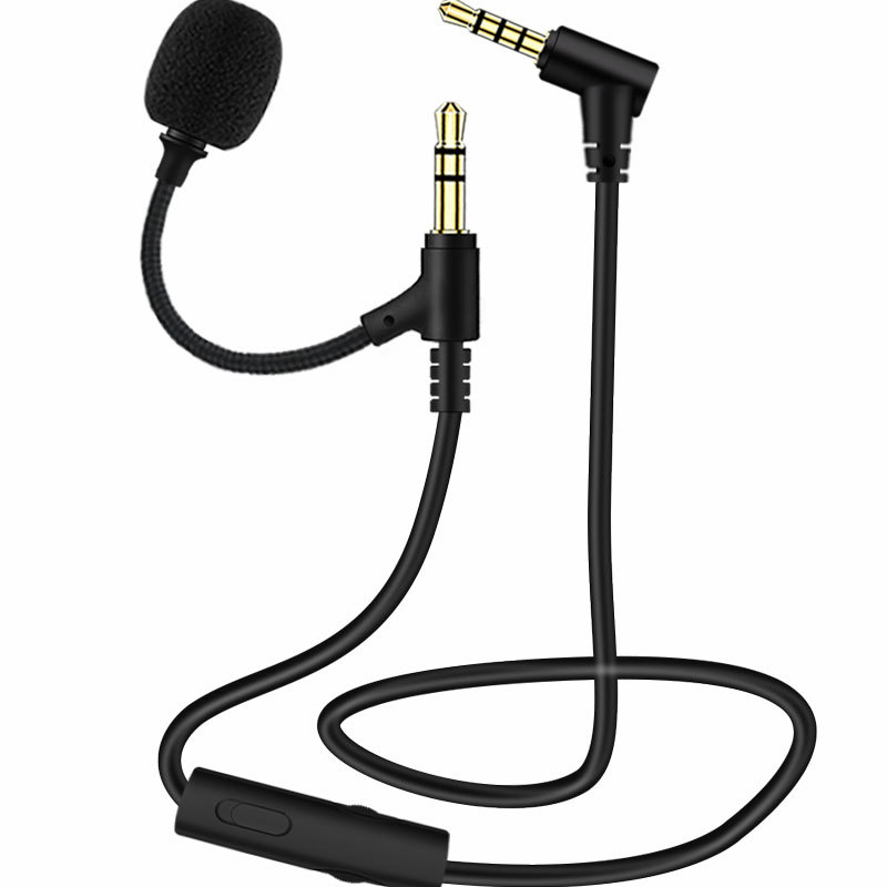 3,5 mm audio kabel sa mikrofonom za igranje, konferencije i online nastavu — zlatni kontakti, bakar bez oksidacije, jezgra od čistog bakra, jedan gumb za utišavanje mikrofona