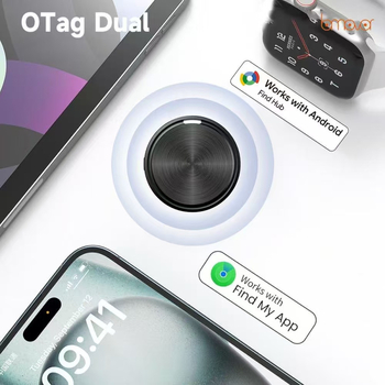 Dvocjevni sustav Bluetooth lokator za ruksake i prtljagu – kompatibilan s iOS i Android, vodootporan, domet 50 m, težina 8 g