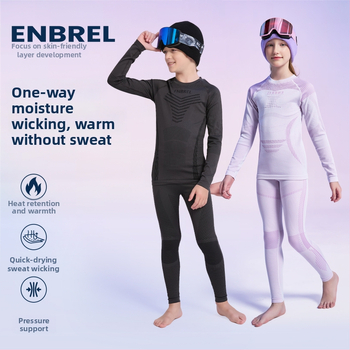 Set pentru copii de schi cu uscare rapidă: material nailon, păstrează căldura, unisex, iarnă-toamnă, pentru alergare în aer liber și alpinism