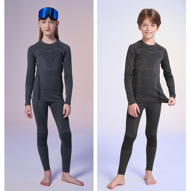Set pentru copii de schi cu uscare rapidă: material nailon, păstrează căldura, unisex, iarnă-toamnă, pentru alergare în aer liber și alpinism