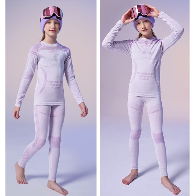 Set pentru copii de schi cu uscare rapidă: material nailon, păstrează căldura, unisex, iarnă-toamnă, pentru alergare în aer liber și alpinism