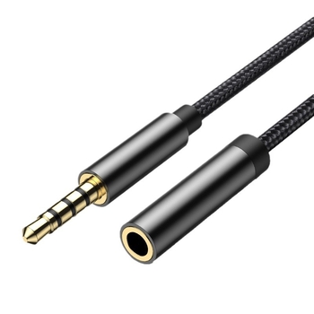 Produžni kabel za 3,5 mm, 4-žilni, pozlaćeni konektori, muško-ženski, bakar vodič za digitalne uređaje