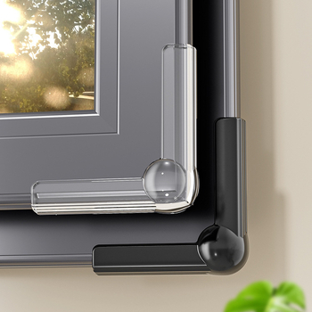 Silikonska protukolizijska podloga za prozore s toplinskim prekidom, kutni zaštitnik za stolove i kuhinjske nape, zaštita kutova unutarnjih prozora