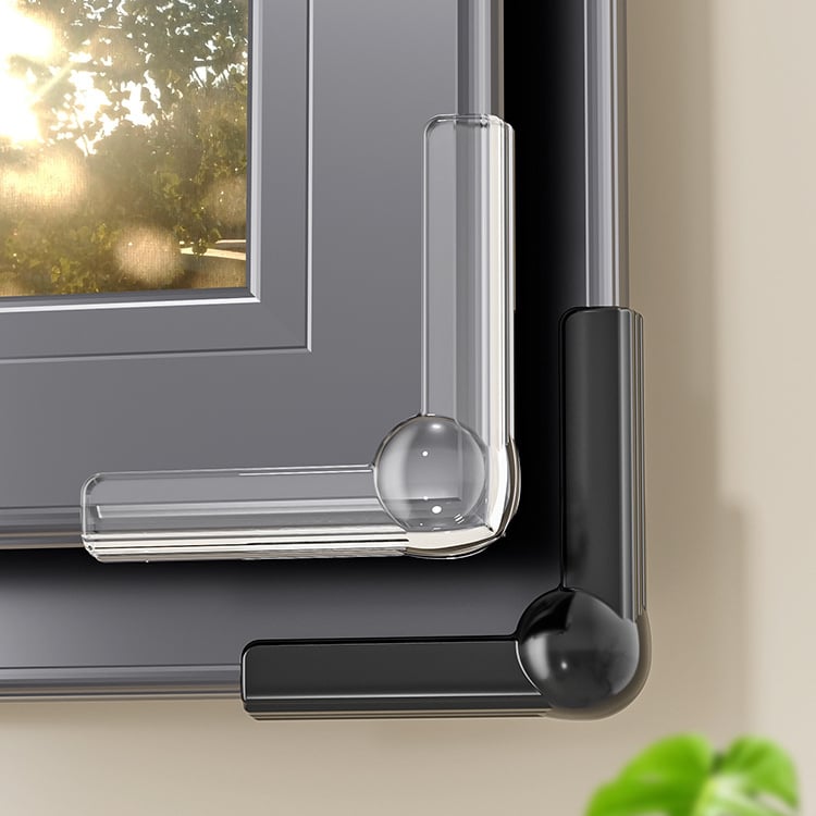 Silikonska protukolizijska podloga za prozore s toplinskim prekidom, kutni zaštitnik za stolove i kuhinjske nape, zaštita kutova unutarnjih prozora