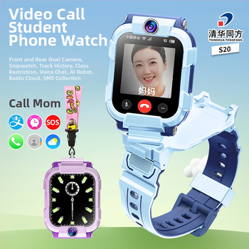 Detské inteligentné hodinky s 360° otočnými dvomi kamerami, 4G/5G konektivitou, vodotesné, 7–14 dní výdrže batérie, silikónový remienok