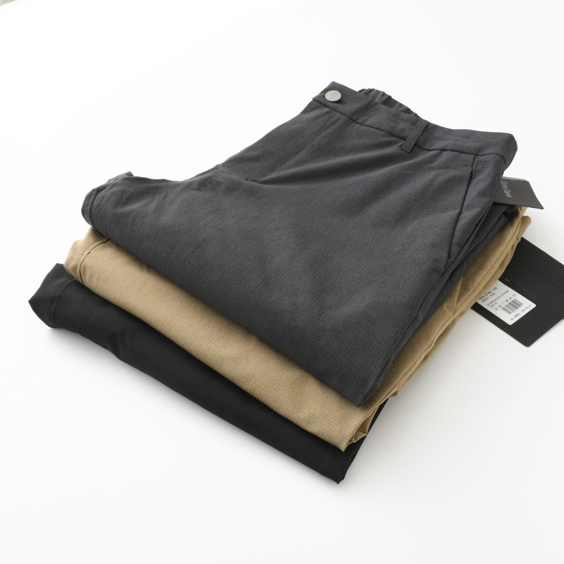 Pantaloni sport casual pentru bărbați, croială dreaptă, material elastic din amestec (50% poliester), talie medie, fermoar