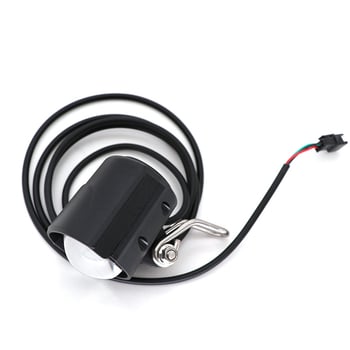 12W visoko svijetleća 2-u-1 prednja svjetla i klaxon za litijski električni bicikl — vodonepropusna vanjska montaža
