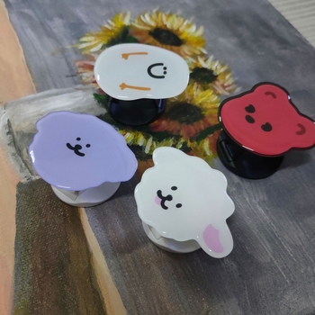 HY Suport de birou - Stil Cartoon, Material acrilic-epoxid, Suport pentru inel, Retractabil