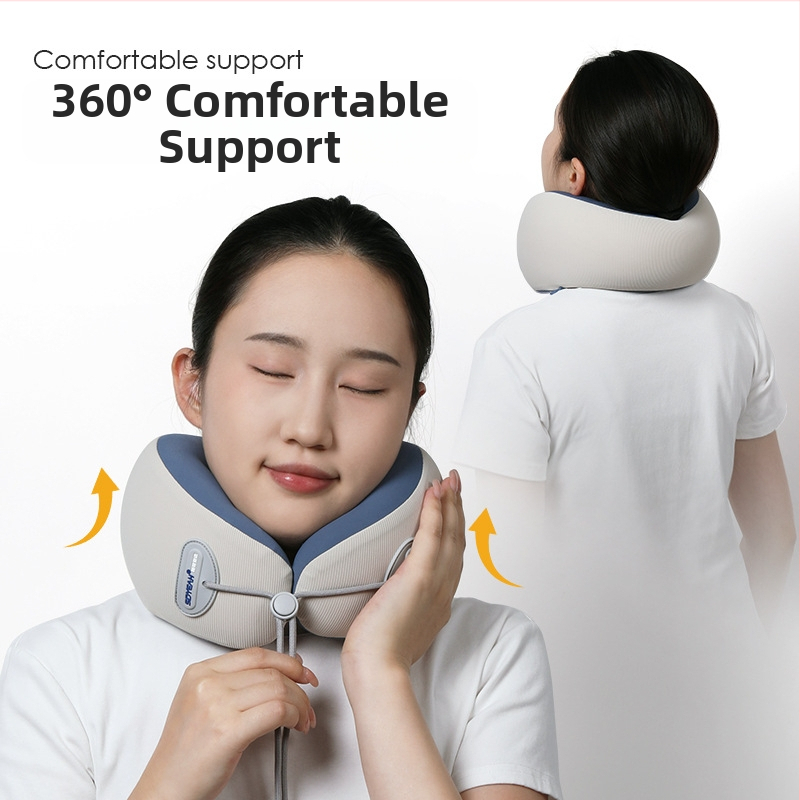 Perne de gât din spumă cu memorie, formă U, pentru călătorii, Sidyeah/styano, țesătură nylon/spandex, universal/adult, umplutură spumă cu memorie