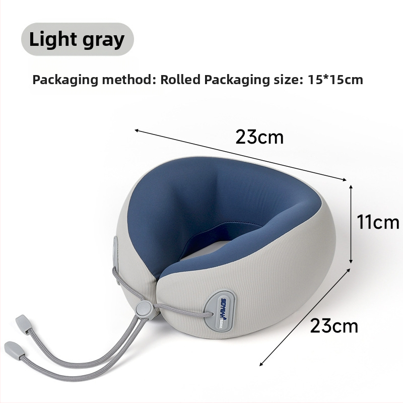 Perne de gât din spumă cu memorie, formă U, pentru călătorii, Sidyeah/styano, țesătură nylon/spandex, universal/adult, umplutură spumă cu memorie
