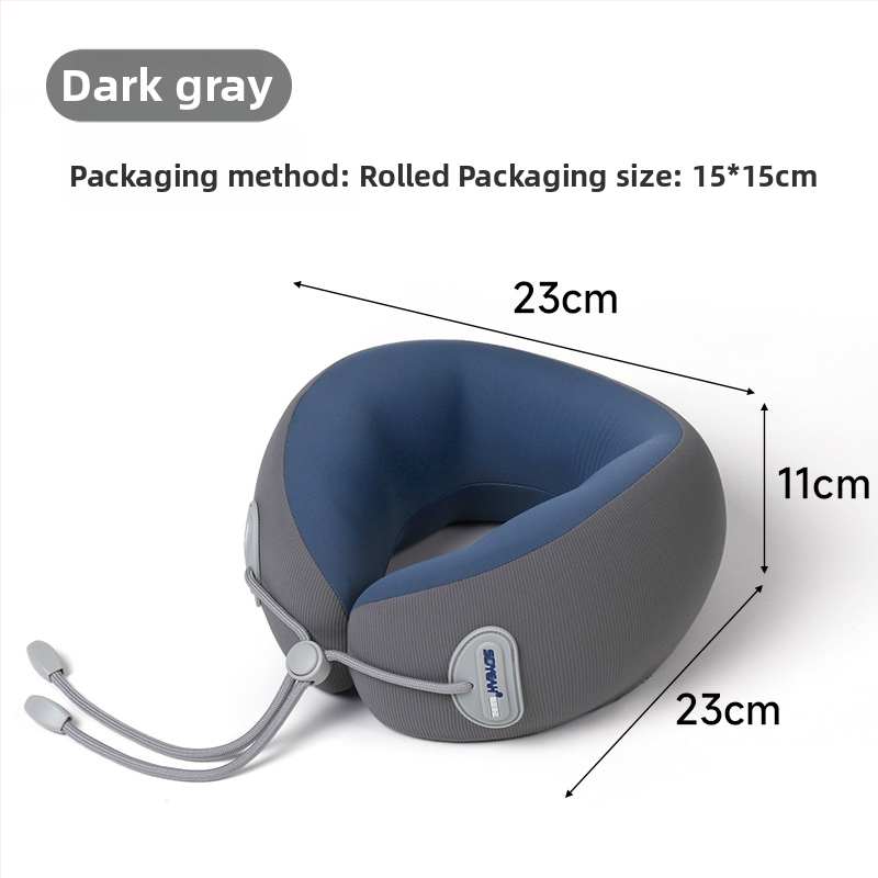 Perne de gât din spumă cu memorie, formă U, pentru călătorii, Sidyeah/styano, țesătură nylon/spandex, universal/adult, umplutură spumă cu memorie
