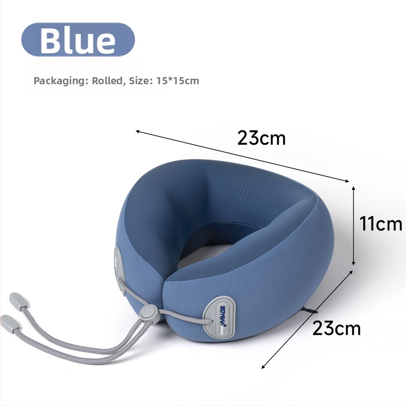 Perne de gât din spumă cu memorie, formă U, pentru călătorii, Sidyeah/styano, țesătură nylon/spandex, universal/adult, umplutură spumă cu memorie