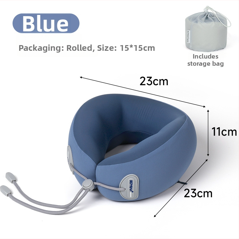 Perne de gât din spumă cu memorie, formă U, pentru călătorii, Sidyeah/styano, țesătură nylon/spandex, universal/adult, umplutură spumă cu memorie