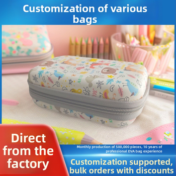 Putna torba za skladištenje s cartoon dizajnom, PU materijal, stil ručne torbe, višestruka namjena.