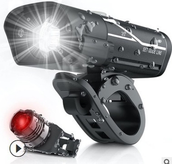 Prednje i stražnje svjetlo za bicikl, USB punjenje, visoka svjetlina, svjetlo za brdske bicikle