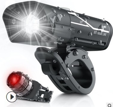 Prednje i stražnje svjetlo za bicikl, USB punjenje, visoka svjetlina, svjetlo za brdske bicikle