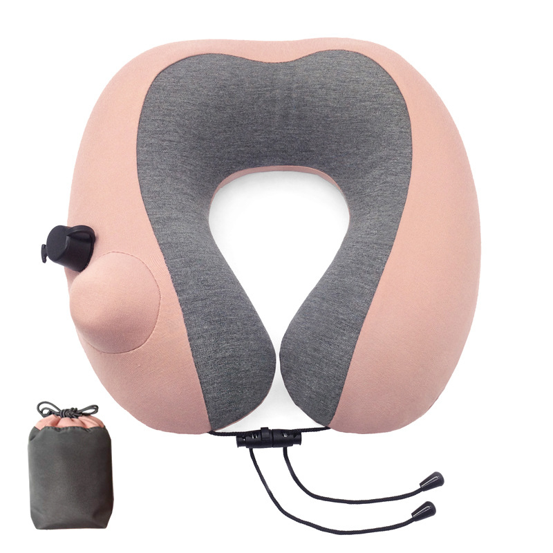 MT803-2 Nafukjivi putni jastuk za vrat, U-oblik, PVC, za putovanje, lagan 0,3 kg, pogodan za studente i odrasle