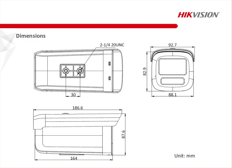 Hikvision PoE IP kamera so zvukom, 6MP plnofarebná, vodotesná, nočné videnie DS-2CD3T66WDV3-L