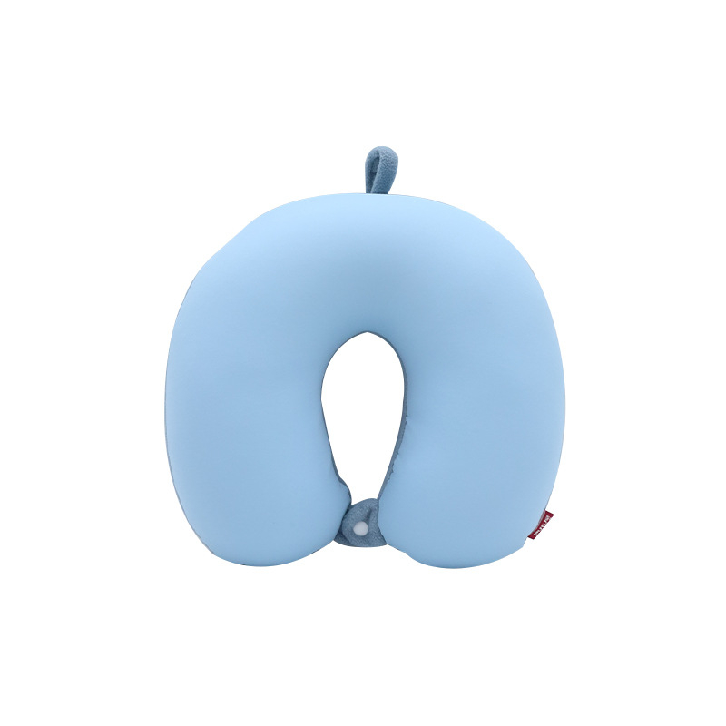 Recreation House Pernă de gât în formă de U, cu umplutură din particule de spumă, material Spandex + polar fleece, design modern minimalist