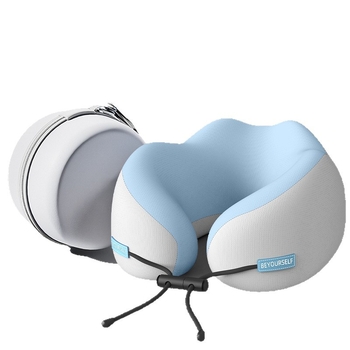Relaxduck Pernă de gât în formă de U, spumă cu memorie, husă Milk Silk, design modern minimalist, portabil pentru călătorii