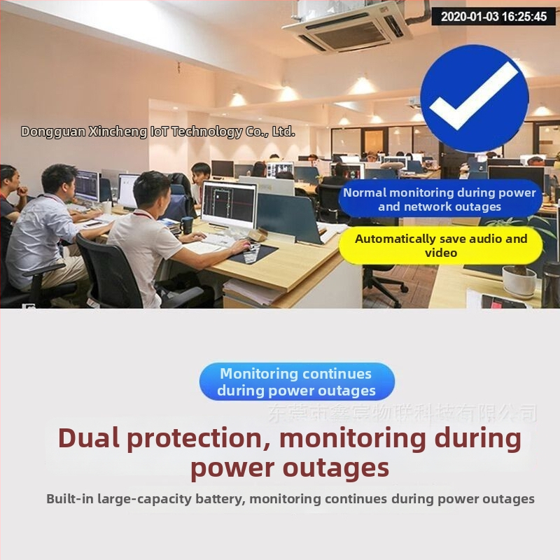 Vnútorná kamera na sledovanie — 1080p, dosah 30 m+, ovládanie cez mobilnú aplikáciu, nočné videnie, cloudové úložisko