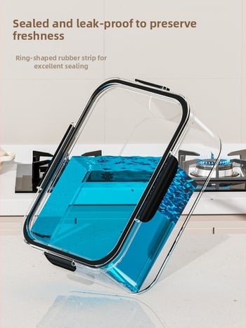 PET kutija za skladištenje hrane, prozirni zatvoreni spremnik za zamrzavanje, otporan na vlagu, velik kapacitet za voće i povrće