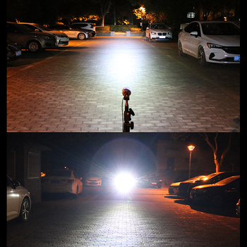 Far de bicicletă cu port USB de încărcare și LED spot, luminozitate mare, lampă de camping