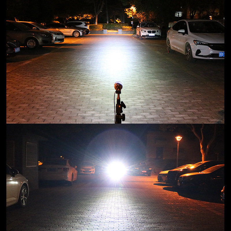 Far de bicicletă cu port USB de încărcare și LED spot, luminozitate mare, lampă de camping