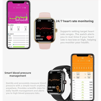 Смарт часовник G46 с Bluetooth разговори, мониторинг на сърдечния ритъм, кръвното налягане, кислород в кръвта и следене на съня