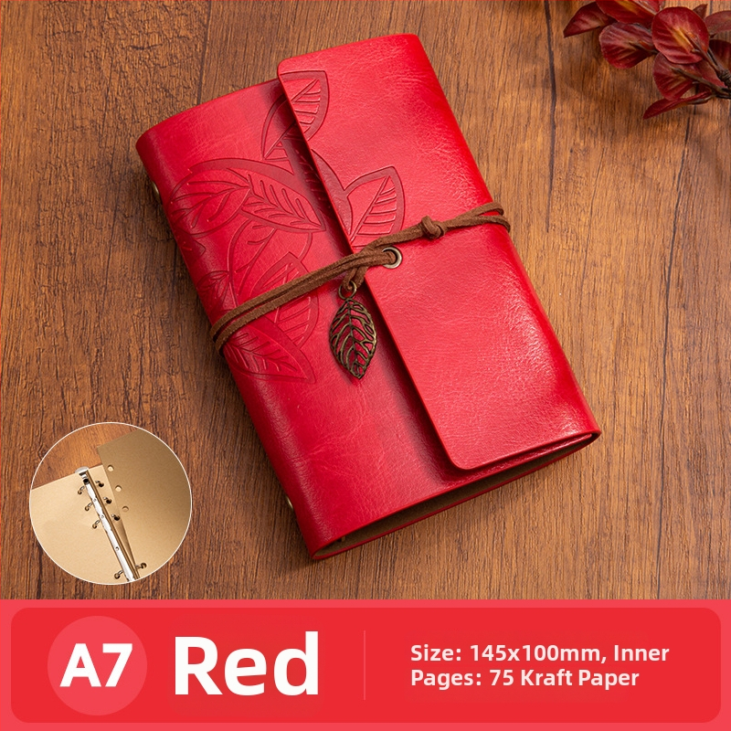 Jurnal cu 6 găuri, pagini din Kraft, 75 foi, 80 g/m², imprimare logo personalizat