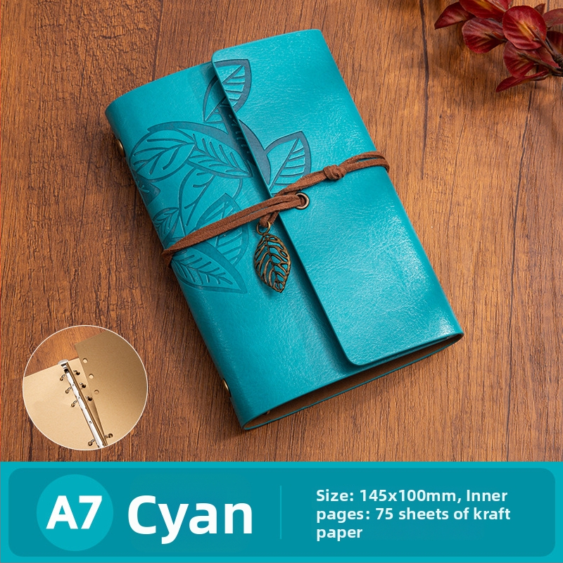 Jurnal cu 6 găuri, pagini din Kraft, 75 foi, 80 g/m², imprimare logo personalizat