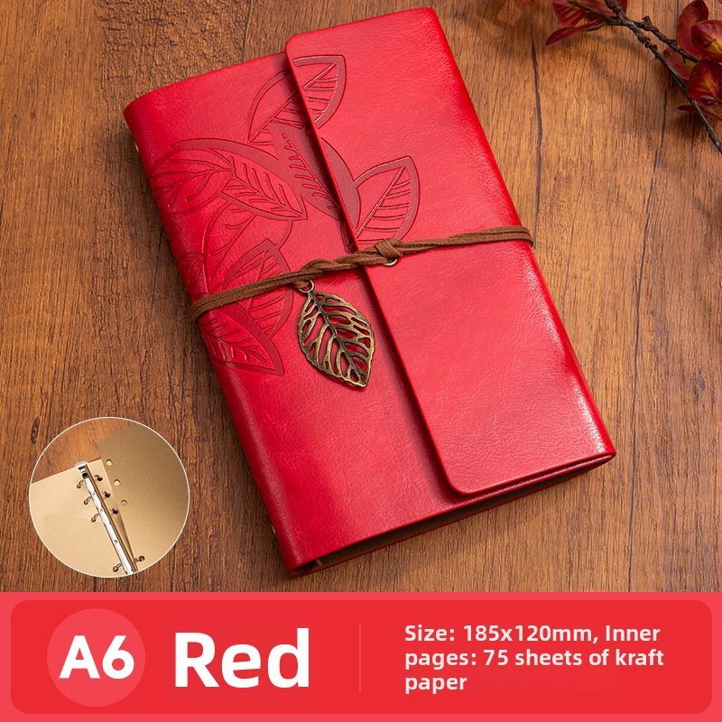 Jurnal cu 6 găuri, pagini din Kraft, 75 foi, 80 g/m², imprimare logo personalizat