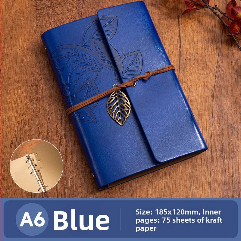 Jurnal cu 6 găuri, pagini din Kraft, 75 foi, 80 g/m², imprimare logo personalizat