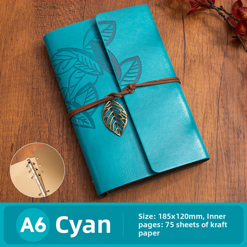 Jurnal cu 6 găuri, pagini din Kraft, 75 foi, 80 g/m², imprimare logo personalizat