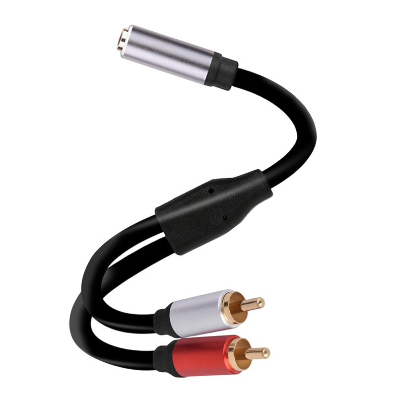 Audio kabel 3,5 mm TRS na dva RCA - zlatni konektori, bakreno jezgro s cinkovim premazom, RoHS certifikat, Model Yr-3633
