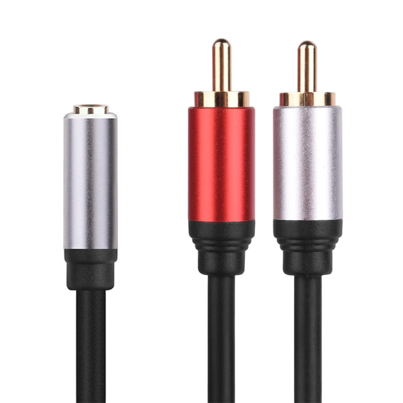 Audio kabel 3,5 mm TRS na dva RCA - zlatni konektori, bakreno jezgro s cinkovim premazom, RoHS certifikat, Model Yr-3633