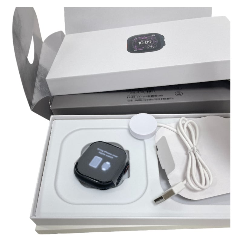 ULTRA Смарт часовник — AMOLED дисплей, корпус от титановата сплав, мониторинг на сърдечната честота, измерване на кислород в кръвта, Bluetooth разговори