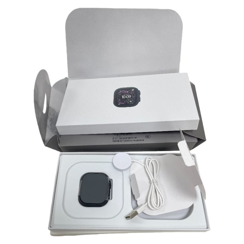 ULTRA Смарт часовник — AMOLED дисплей, корпус от титановата сплав, мониторинг на сърдечната честота, измерване на кислород в кръвта, Bluetooth разговори