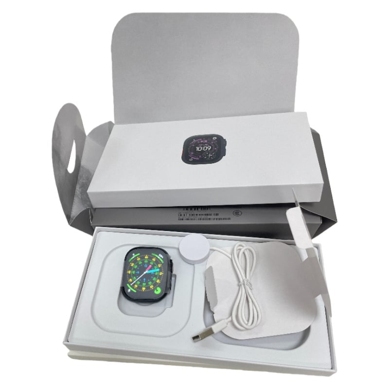 ULTRA Смарт часовник — AMOLED дисплей, корпус от титановата сплав, мониторинг на сърдечната честота, измерване на кислород в кръвта, Bluetooth разговори